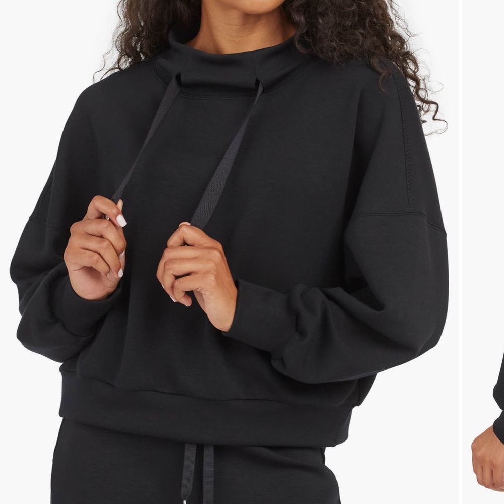 Spanx Airluxe at the Hip Pullover Black 3X Soft Basic Travel
